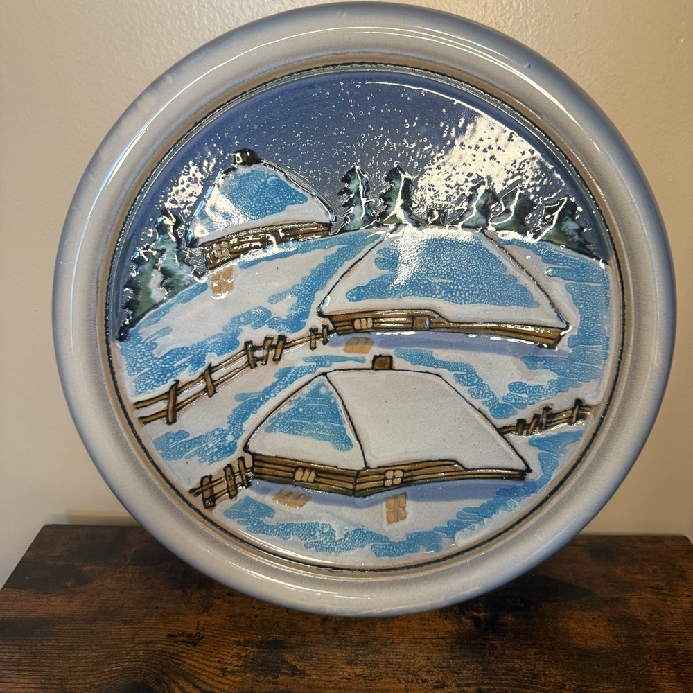 Vintage Collectible Antique Large Wall Plate AKCO, Germany 1960's.